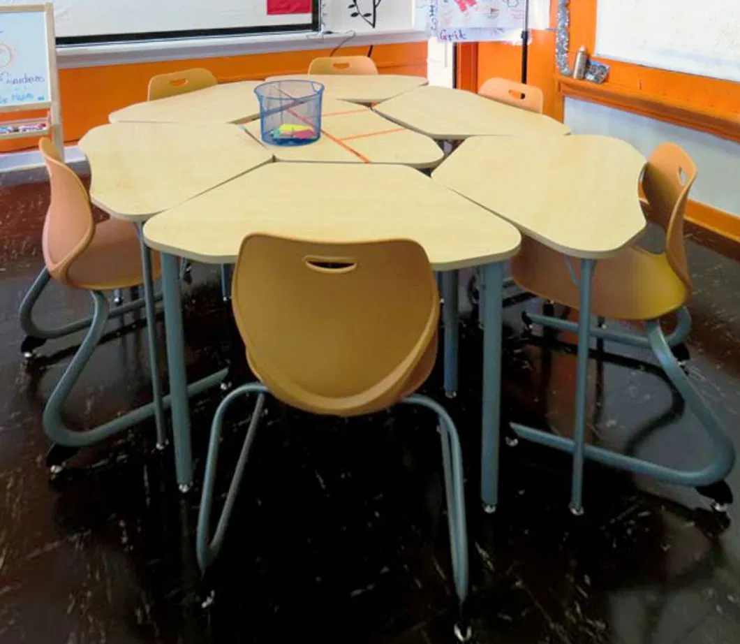 New Design School Adjustable Desk and Chair Furniture School Furniture