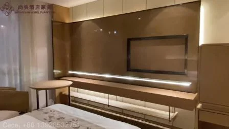 Custom Made Modern 5 Star Hotel Bedroom Guest Room Furniture Supplier for Villa, Resort, Apartment
